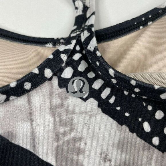 Lululemon Power Y Tank Static Mist Black White - Picture 5 of 7